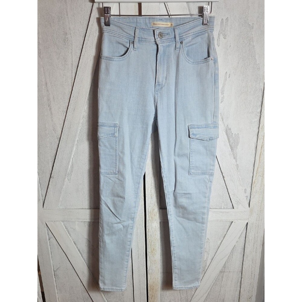 Levi's 721 High Rise Skinny Ankle Cargo Jeans Size 26